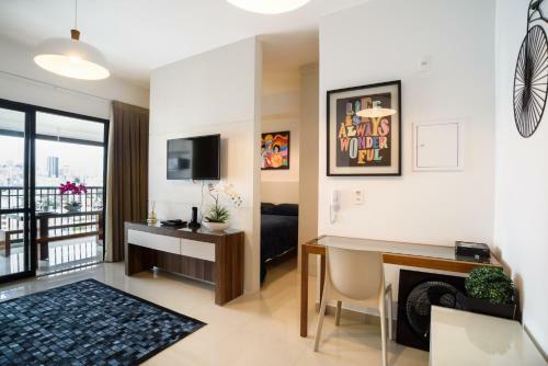 Apartamento Linda Vista Do Centro De S�o Paulo Com Garagem E Internet 50mb