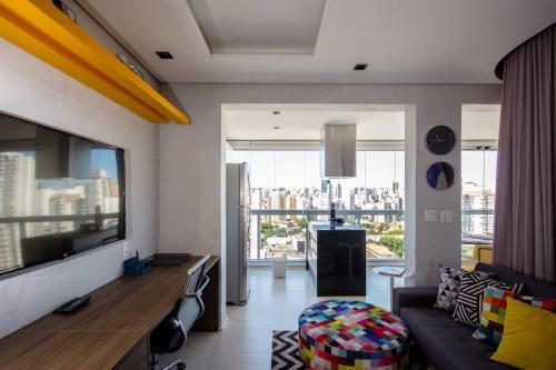 Apartamento Bhomy Vila Ol�mpia Espetacular Com Sacada Af193