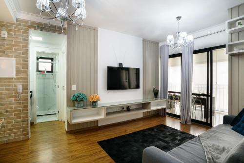 Apartamento Elegancia E Conforto No Centro Com Garagem E Internet 50mb