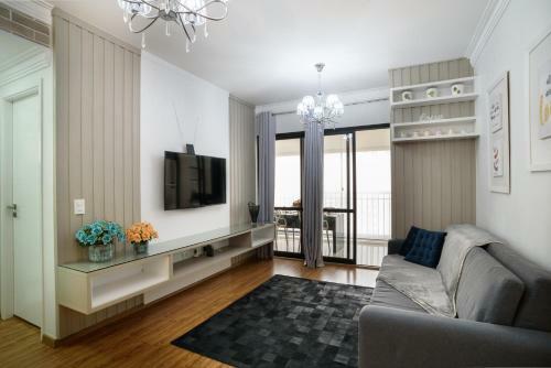 Apartamento Elegancia E Conforto No Centro Com Garagem E Internet 50mb