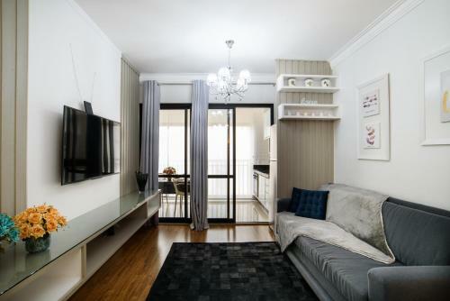 Apartamento Elegancia E Conforto No Centro Com Garagem E Internet 50mb