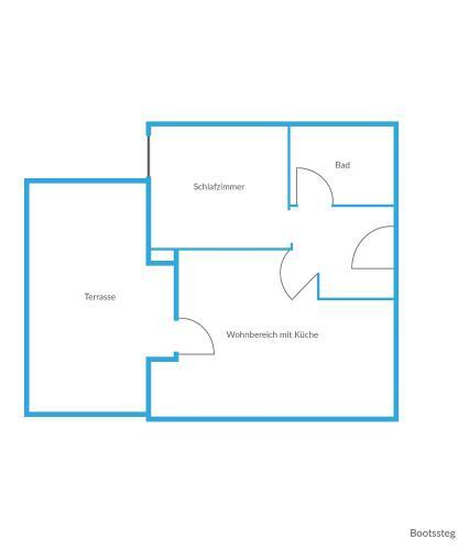 Apartamento Ferienwohnung Bootsteg