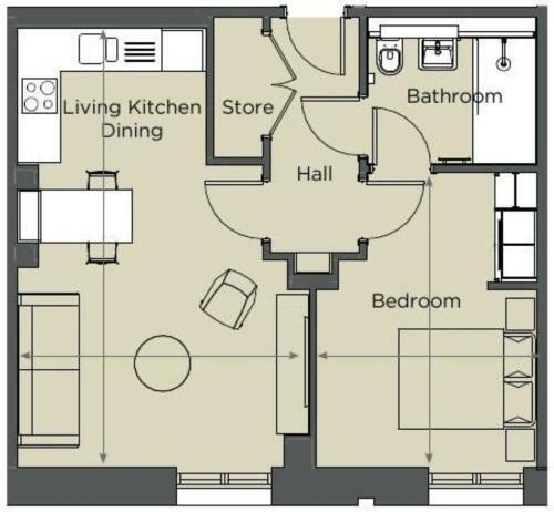Apartamento Entire 1 Bed - Number 39 - The Cosy Collection Ltd