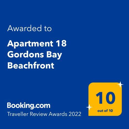 Apartment 18 Gordons Bay Beachfront
