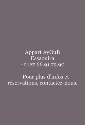 Apartamento Appart Ayoub