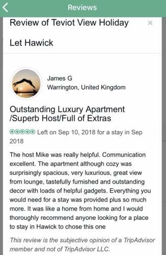 Apartamento Teviot View Holiday Let?s Hawick