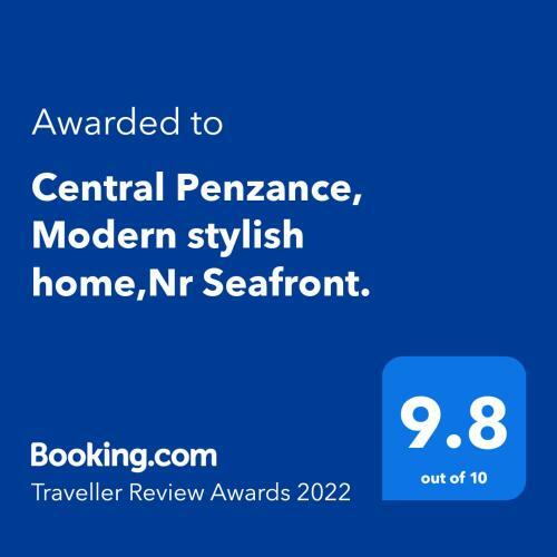 Central Penzance, Modern Stylish Home,nr Seafront.