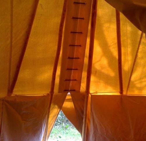 Tipi Glamping On A Campsite In West Cornwall
