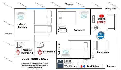 Apartamento Del?s Guesthouse @ Southville Same Level With Pool Fits 8
