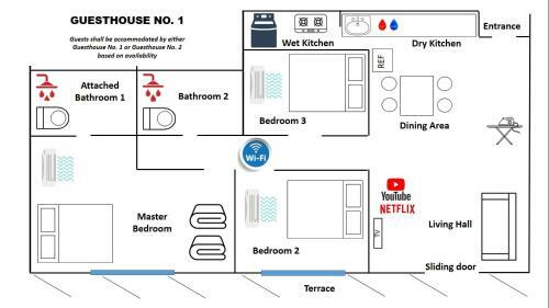 Apartamento Del?s Guesthouse @ Southville Same Level With Pool Fits 8