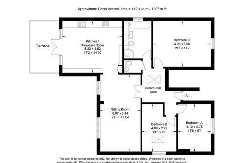 Apartamento Modern 3 Bed Penthouse Apt With Large Balcony
