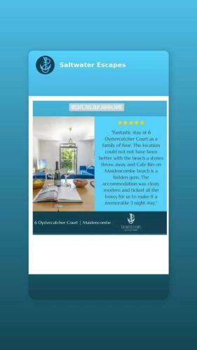 Apartamento Oystercatcher Number 6 , Maidencombe Village