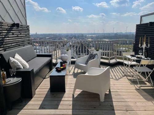 Apartamento Knokke Heist Baai Modern Dak Appartement .