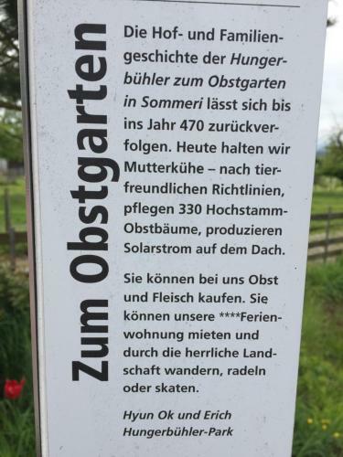 Apartamento Ferienwohnung Obstgarten