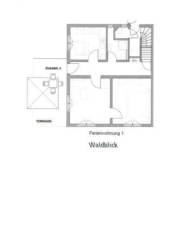 Apartamento Ferienwohnung Waldblick