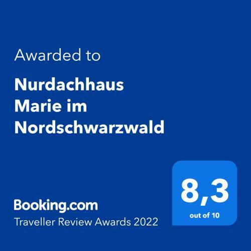 Nurdachhaus Marie Im Nordschwarzwald