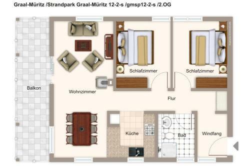 Apartamento Strandpark Graal-m�ritz Strandpark Graal-m�ritz 12-2-s