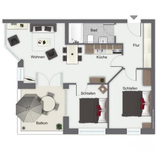 Apartamento D�nenblick Wohnung 12