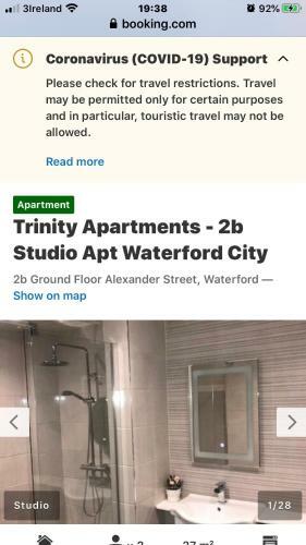 Trinity Apartments - 2b Studio Apt Waterford City
