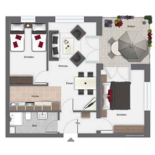 Apartamento D�nenblick Wohnung 03