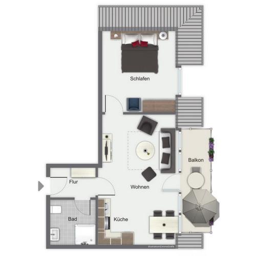 Apartamento Residenz Seestern Wohnung 60