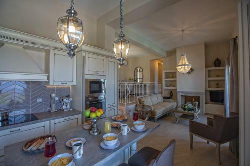 Luxury Villa Above Emblisi Beach , With Heated Pool !