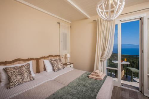Luxury Villa Above Emblisi Beach , With Heated Pool !