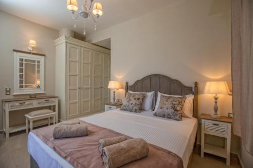 Luxury Villa Above Emblisi Beach , With Heated Pool !