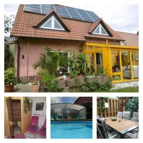 Ferienhaus Mit Poolhalle Und Sauna
