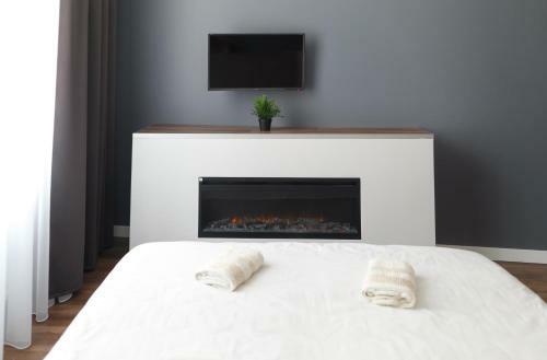 Exciting Apartment Lviv Fireplace