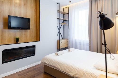 Loft Apartment In Old Lviv AC Fireplace