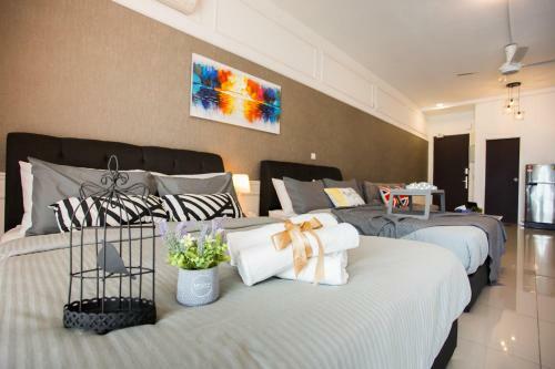 Apartamento White Minimalist Studio @ Twin Galaxy Residences