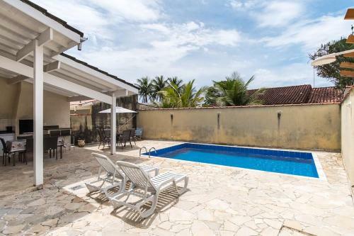 Praia Massaguacu, Sp Casa Com Piscina E Churrasq