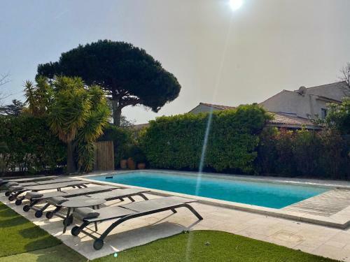 Villa Montfleuri, Vue Mer, Piscine, 8 Pers, Centre-ville