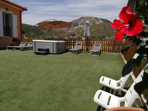 Sunny Coco Mat Villa In Katelios With A Sea View
