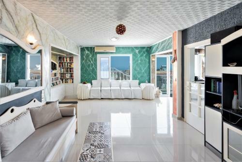 Apartamento Quadruple Rooms Full View In Blue