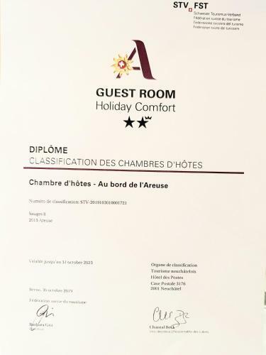 Chambre Aux Bord De L'areuse
