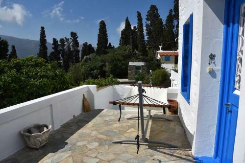 Traditional Cycladic House With View In Andros