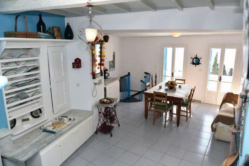 Traditional Cycladic House With View In Andros