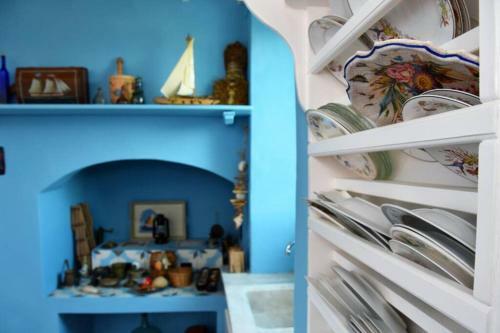 Traditional Cycladic House With View In Andros