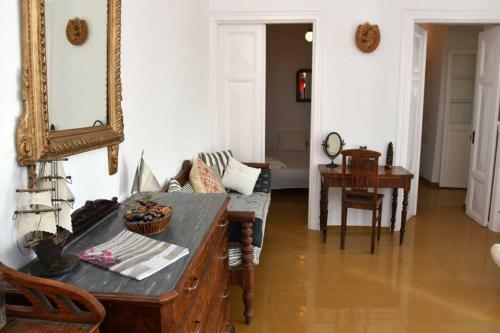 Traditional Cycladic House With View In Andros