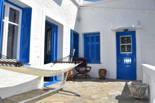 Traditional Cycladic House With View In Andros