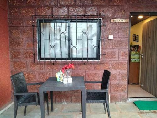 Villa Cottage On The Rocks- Carved In Red Stone.