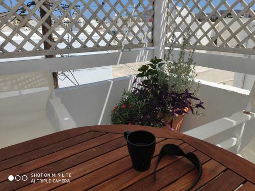 White Cycladic Town House With Sea Vew