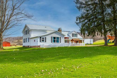 Charming Farmhouse, Including Barn Filled With Horses And Livestock