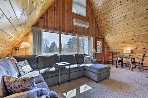 Lakefront Butternut A-frame Cabin - Swim Dock