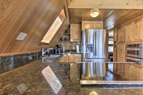 Lakefront Butternut A-frame Cabin - Swim Dock