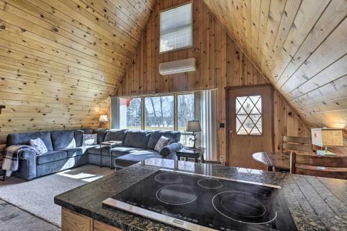 Lakefront Butternut A-frame Cabin - Swim Dock