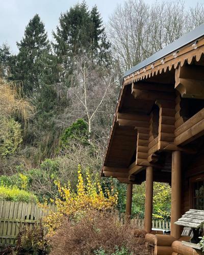 Apartamento Beautiful Log Cabin With Private Hot Tub