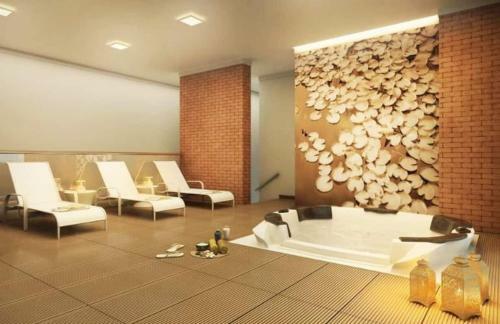 Apartamento Flat Acolhedor Com Piscina E Jacuzzi No Terra�o